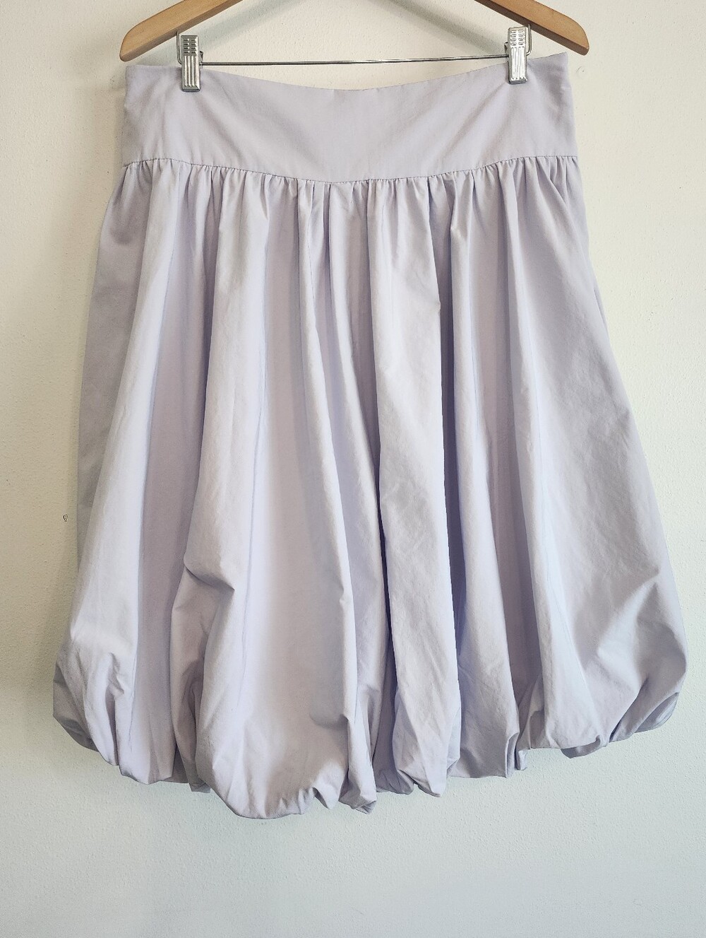 NWT Bubble Hem Midi Skirt Lavender High Waist Voluminous Puff Aleeza Paris XL - Picture 6 of 13